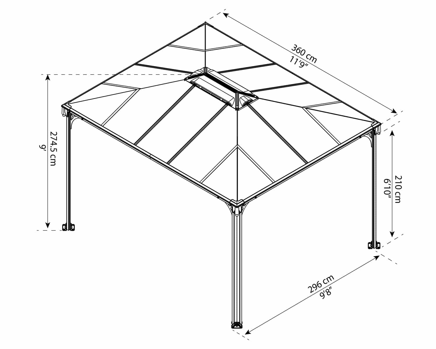 MARTINQUE 3600 GARDEN GAZEBO
