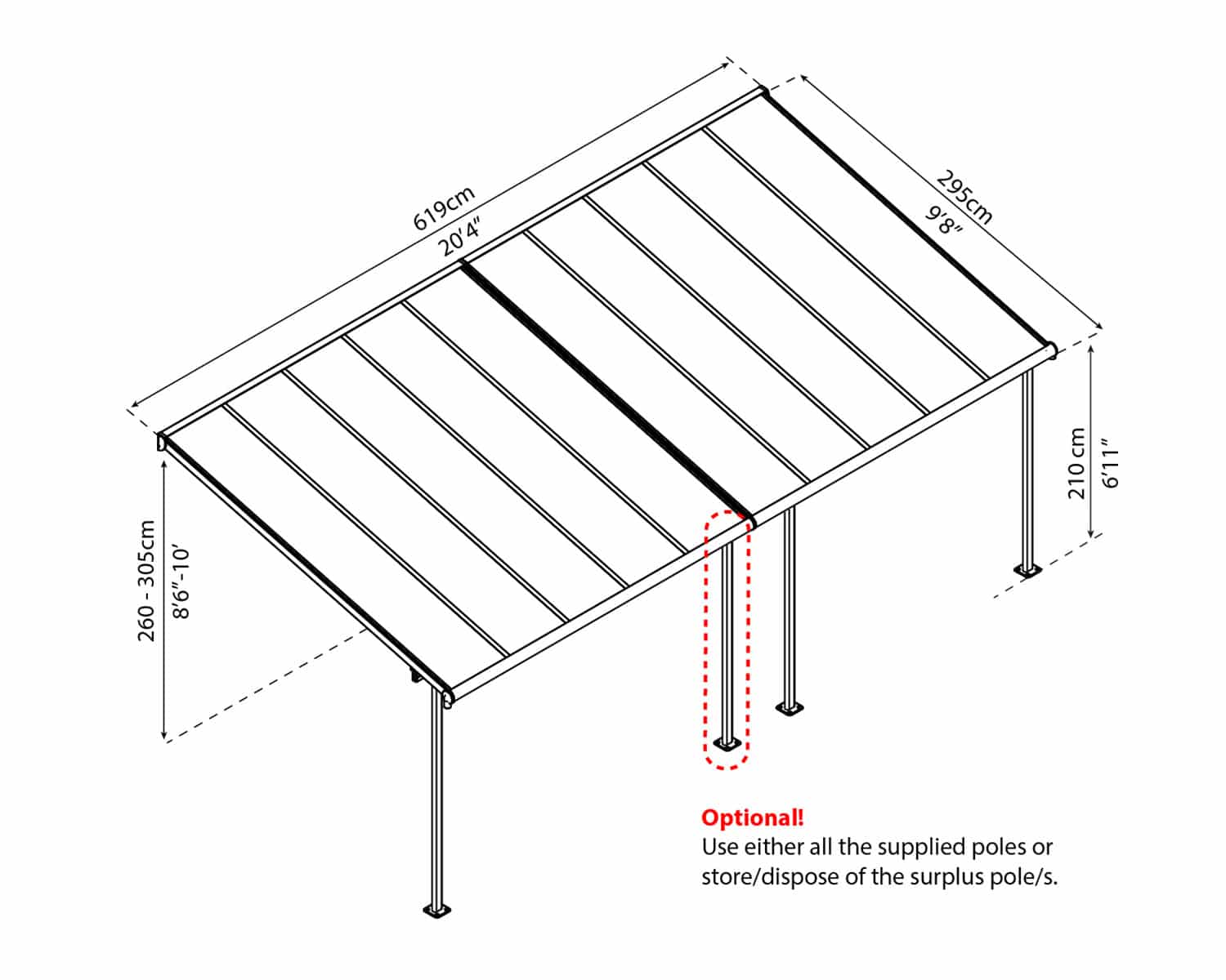 SIERRA PATIO COVER 3X6.1