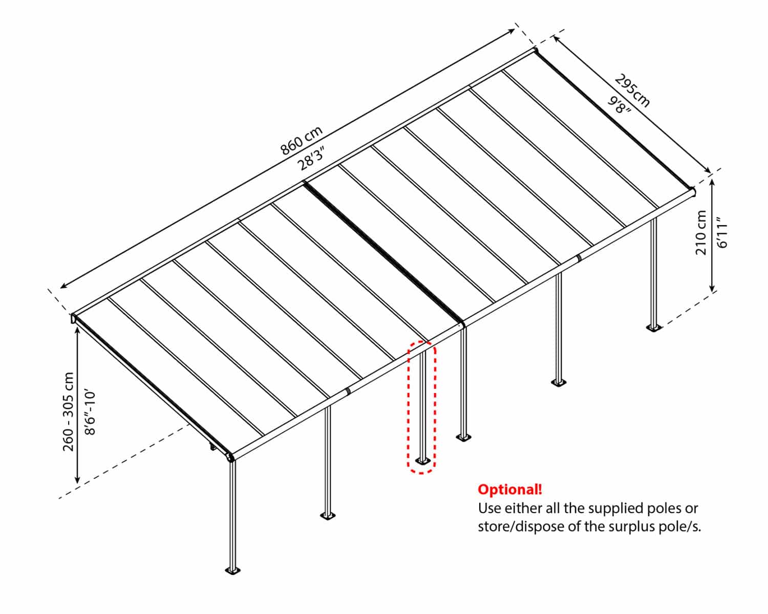 SIERRA PATIO COVER 3X8.51