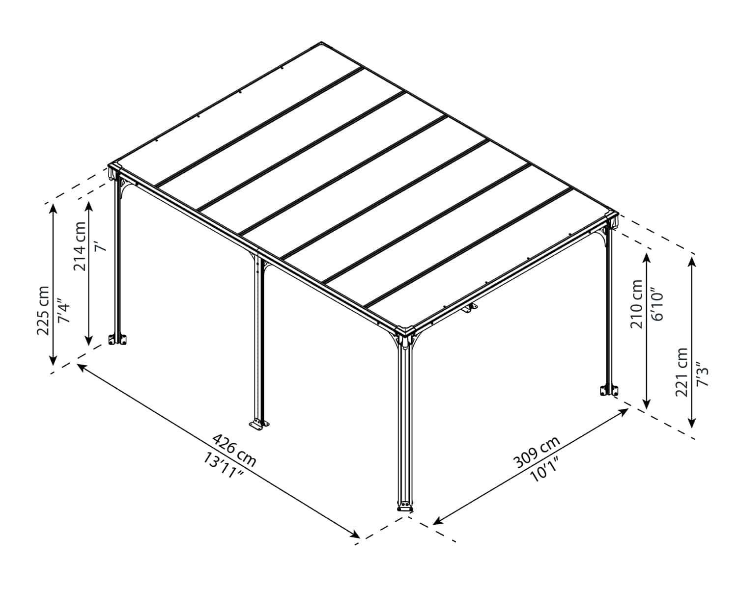 MILANO 4300 GARDEN GAZEBO