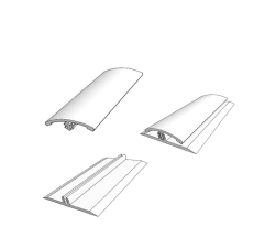 White Divider Bar Lid (H-Section Lid)